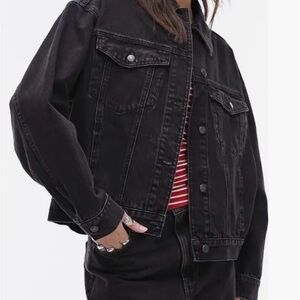 Topshop Black Denim Jacket